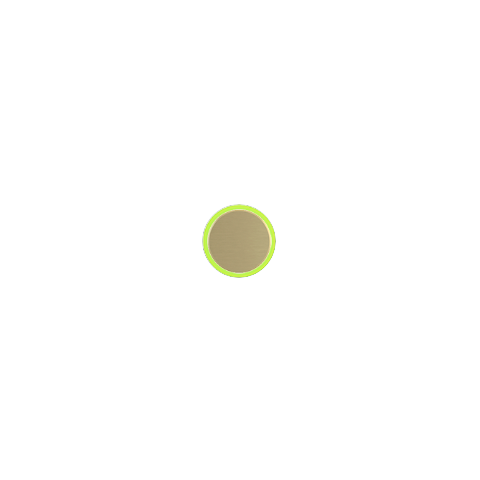 Kit of 1 round button Proxima series Metal Brass