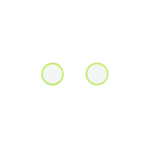 Kit of 2 round buttons Proxima series Metal Pure White