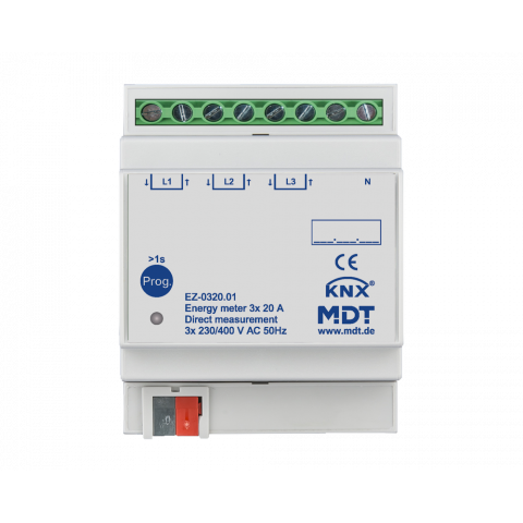 Trojfázový elektromer 3x 20 A, priame meranie, 4M, 230/400 V AC