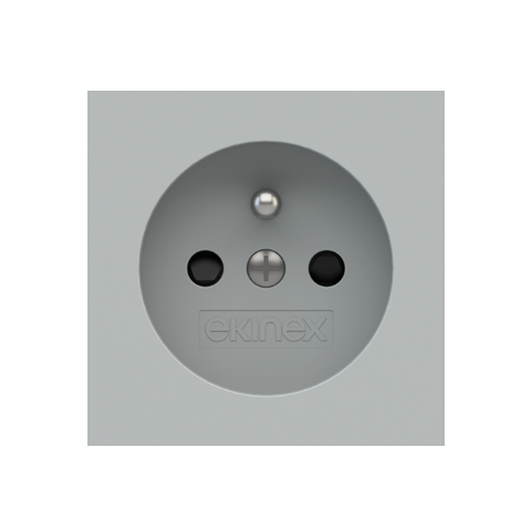 Krytka pre zásuvku, slovenské prevedenie, lakovaná vo farbe Grey Efeso