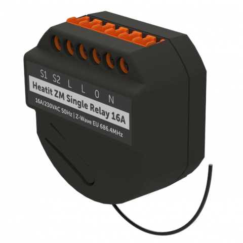 Relé Heatit 16A, Z-Wave Plus