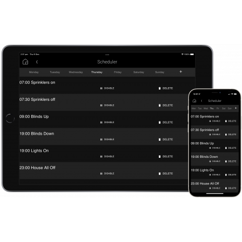 Driver Scheduler, plánovanie pomocou kalendára na dotykovom paneli