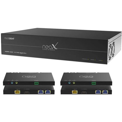Sada Pulse8 HDMI matica 6x6 a 4 prijímače HDBaseT