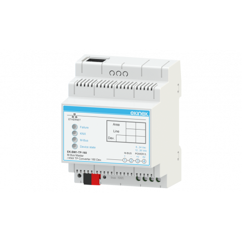 Brána M-Bus Master - KNX TP - 40 zariadení