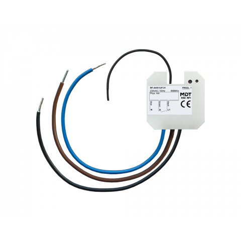 KNX RF+ spínací aktor, zapustená montáž, 10A, 230VAC