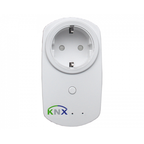 KNX RF+ zásuvka, 16A, 230 VAC, merenie spotreby