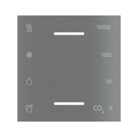 Laserom gravírovaný kovový kryt pre multisensor ET2, prevedenie Titanium (GBS)