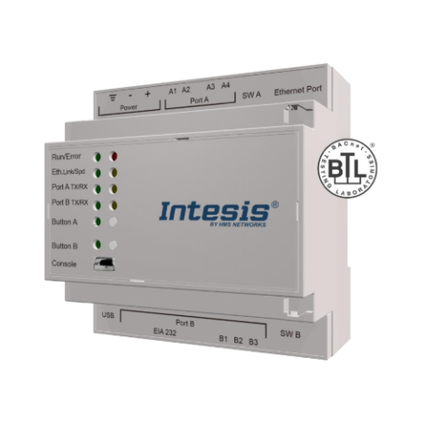 Commercial AC a VRF na BACnet MSTP - 4 jednotky