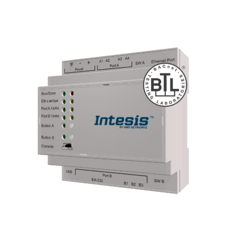 BACnet IP & MS/TP Client to Modbus TCP & RTU Server Gateway - 1200 bodov