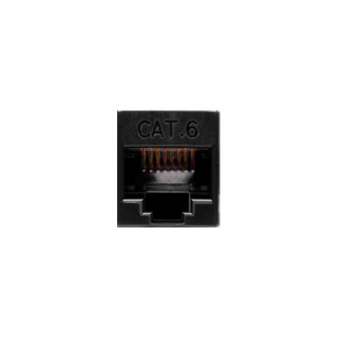 UTP konektor Cat. 6, čierny
