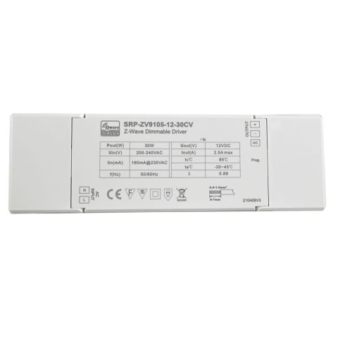 Stmievateľný napájací zdroj 12 V / 30 W pre LED, konštantné napätie, Z-Wave