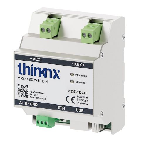 KNX Micro server na DIN lištu, KNX IP router, licencia IoT + VAI2