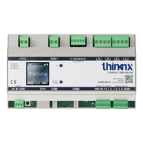 KNX server Compact DIN, KNX IP router, AV licencia + Sonos + IoT + VAI2