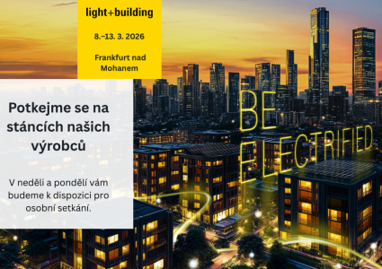 💡Príďte sa pozrieť na novinky na výstave Light + Building vo Frankfurte