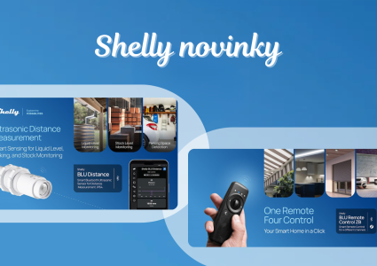 Objavte nové produkty Shelly - Shelly BLU Distance, Shelly BLU Remote Control ZB a Shelly EM Mini Gen4