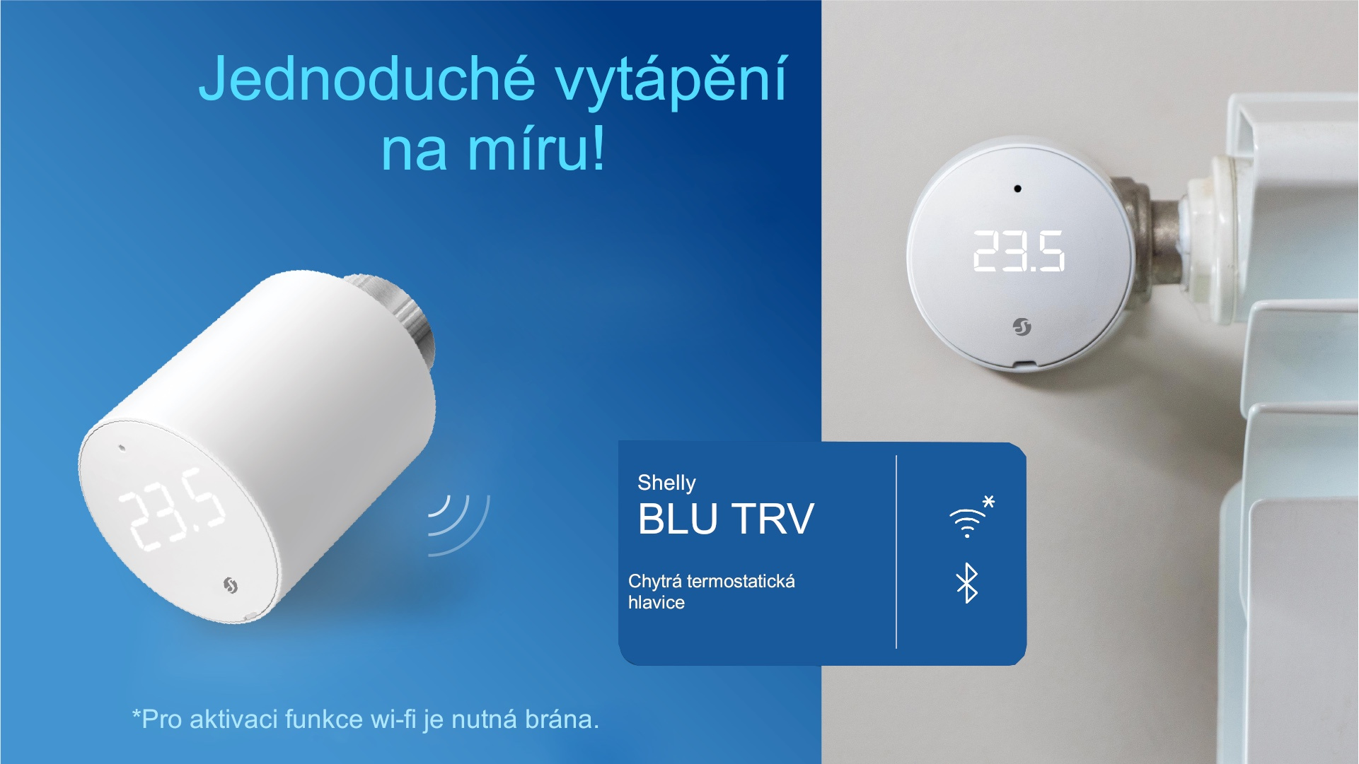 Shelly BLU TRV: Inteligentné vykurovanie pre maximálny komfort!